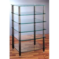 VTI AGR405 Glass Audio Rack - 5 shelves,New, Free Ship!